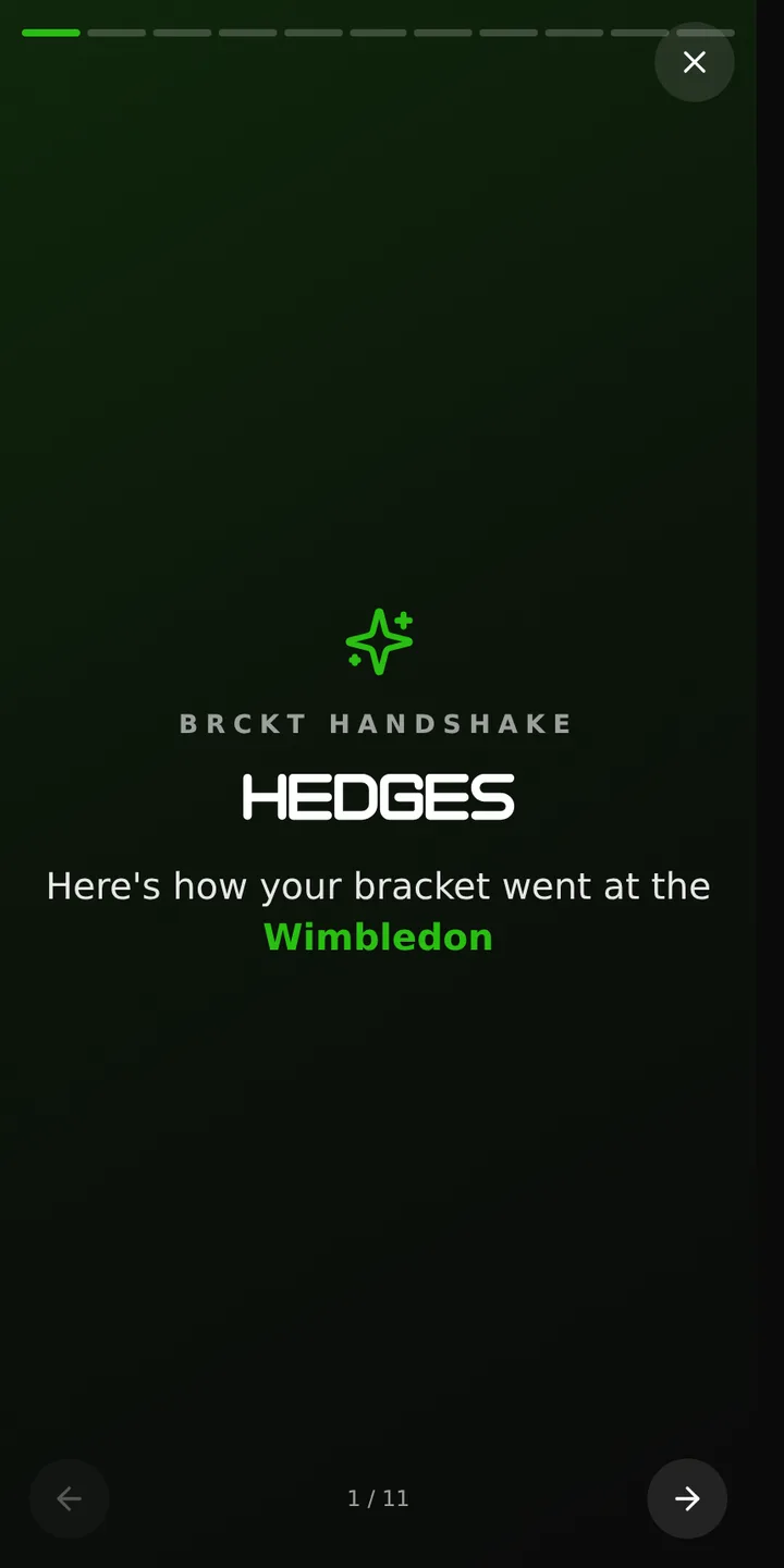 The opening slide of a Brckt Handshake for Wimbledon 2026